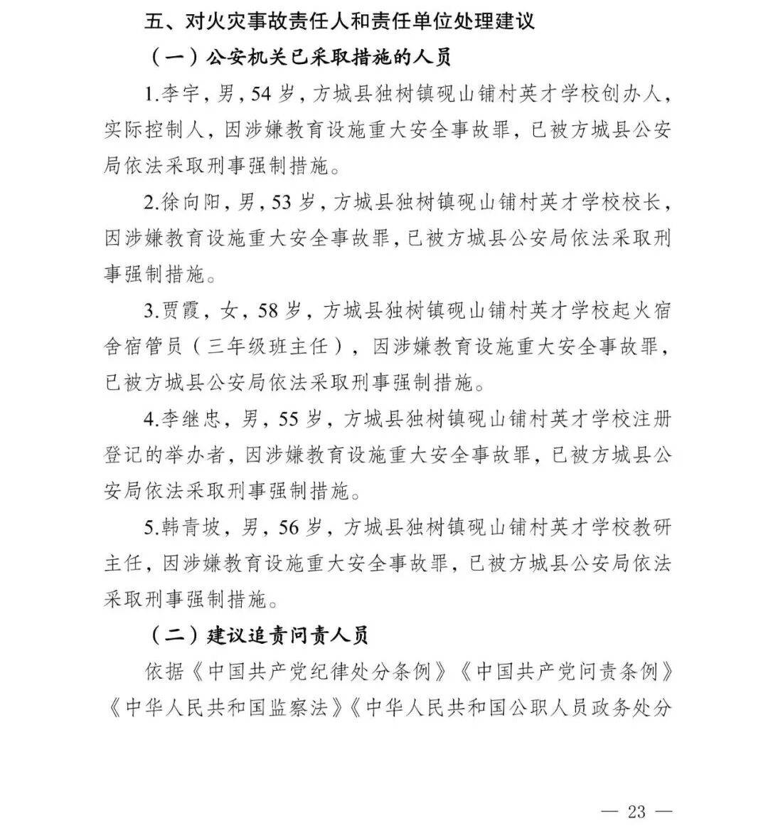 怎么申请皇冠信用网_副市长、县委书记、县长、市教育局局长等25人被处理怎么申请皇冠信用网，方城县英才学校重大火灾事故问责名单公布